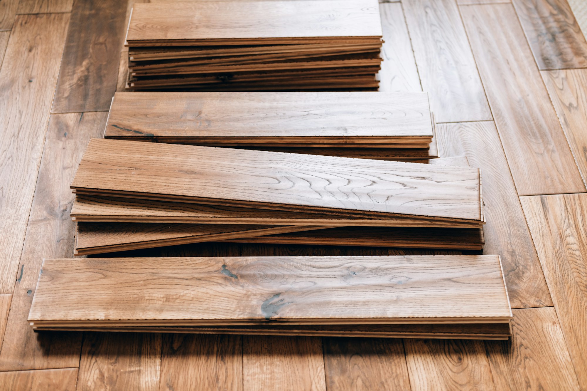 Solid oak wood flooring